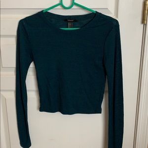 Fitted, cropped long sleeve